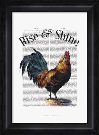Framed Rise and Shine Print