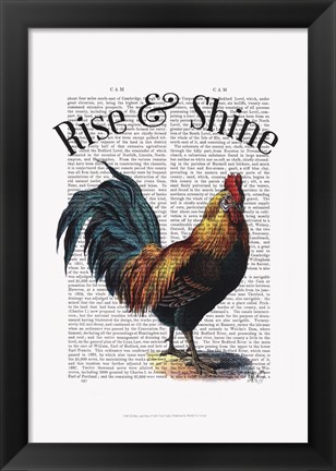 Framed Rise and Shine Print