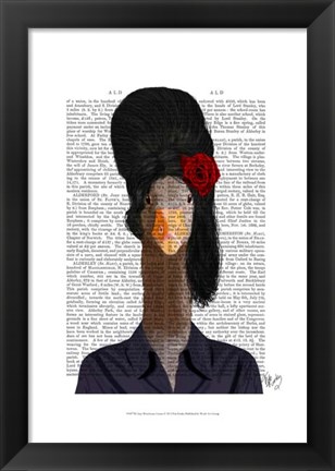 Framed Amy Winehouse Goose I Print