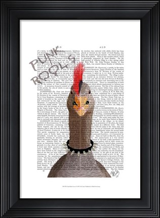 Framed Punk Rock Goose Print