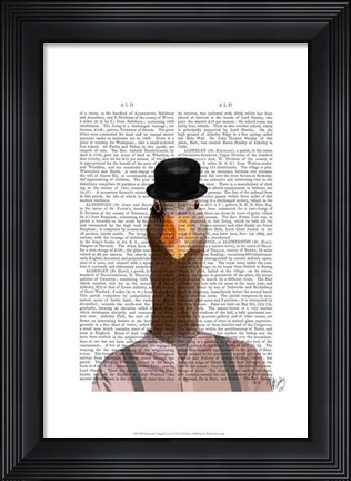 Framed Clockwork Orange Goose Print