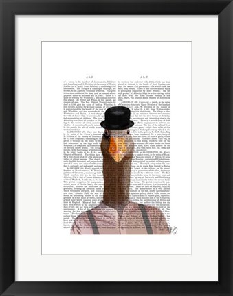 Framed Clockwork Orange Goose Print