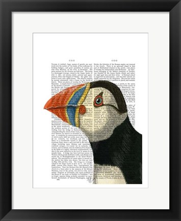 Framed Puffin Portrait Print