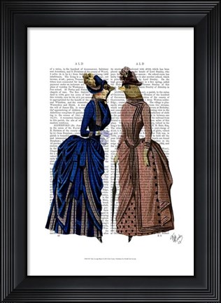 Framed Gossip Birds Print