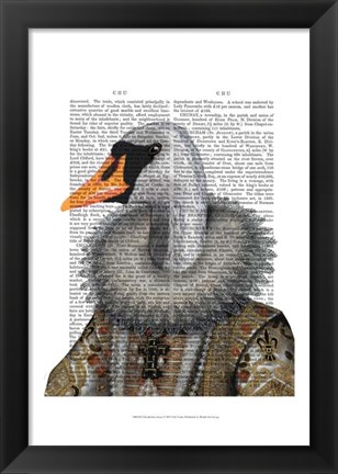 Framed Elizabethan Swan Print