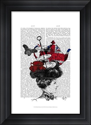 Framed British Afternoon Tea Hat Print