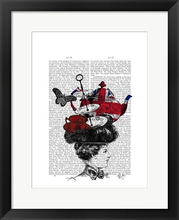 Framed British Afternoon Tea Hat Print