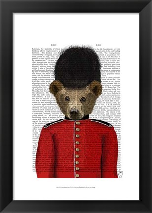 Framed Guardsman Bear Print