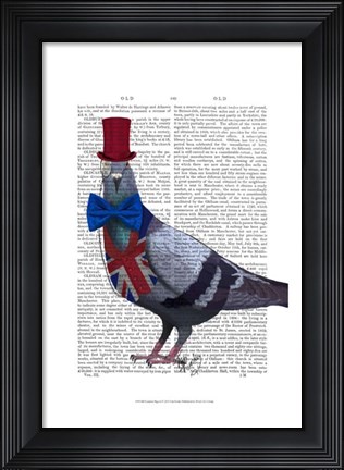 Framed London Pigeon Print