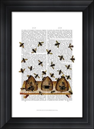 Framed BeeHive Print Print