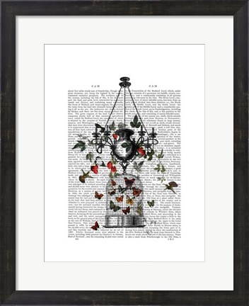 Framed Strawberry Chandelier Print