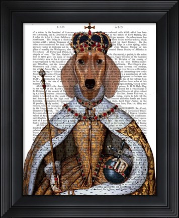 Framed Dachshund Queen Print