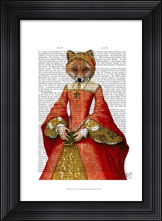 Framed Fox Queen Print