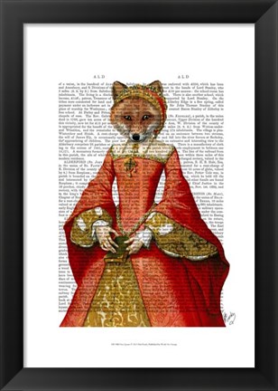 Framed Fox Queen Print