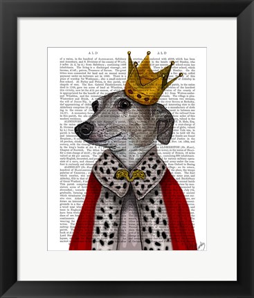 Framed Greyhound Queen Print