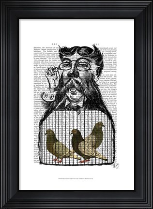 Framed Pigeon Fancier Print