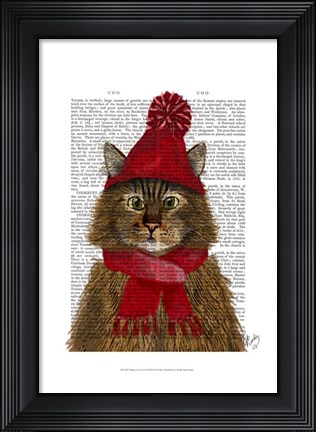 Framed Maine Coon Cat Print