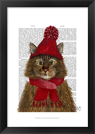 Framed Maine Coon Cat Print