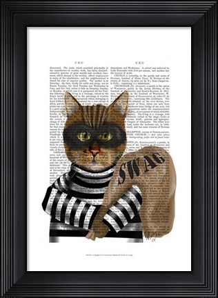 Framed Cat Burglar Print