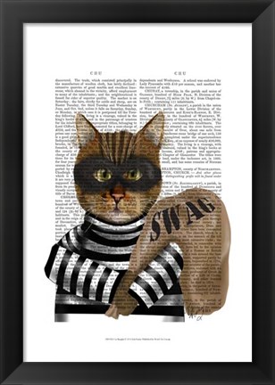 Framed Cat Burglar Print