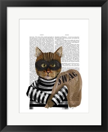 Framed Cat Burglar Print