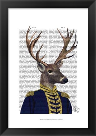 Framed Captain Deer Print