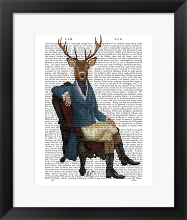 Framed Distinguished Deer Full Print