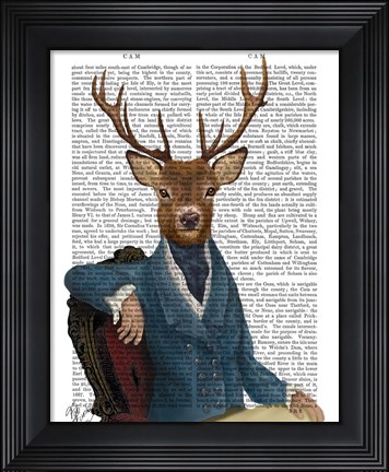 Framed Distinguished Deer Portrait Print