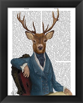 Framed Distinguished Deer Portrait Print