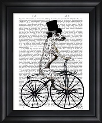 Framed Dalmatian on Bicycle Print