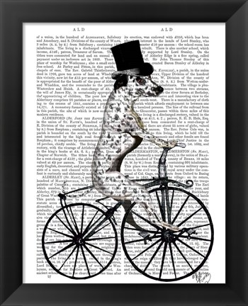 Framed Dalmatian on Bicycle Print