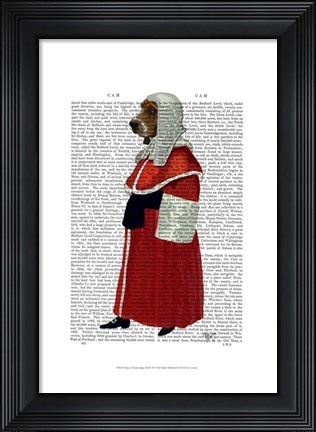 Framed Basset Hound Judge Full I Print