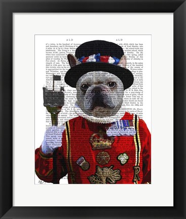 Framed Bulldog Beefeater Print