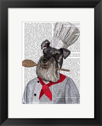 Framed Schnauzer Chef Print