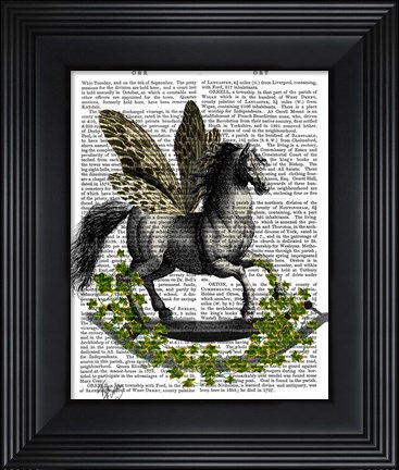 Framed Rocking Horse Fly Print