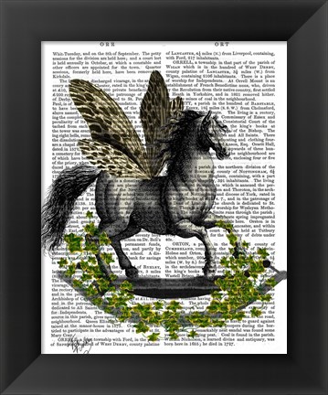 Framed Rocking Horse Fly Print