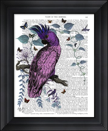 Framed Pink Parrot Print