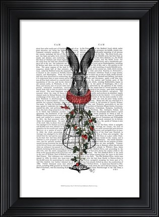 Framed Strawberry Hare Print