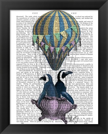 Framed Flying Penguins Print