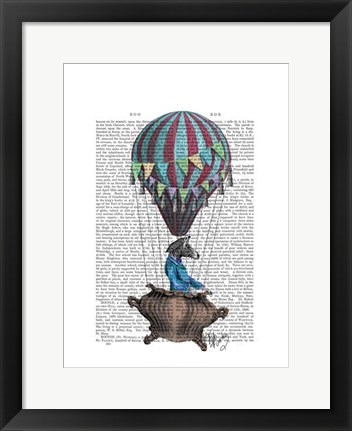 Framed Flying Zebra Print