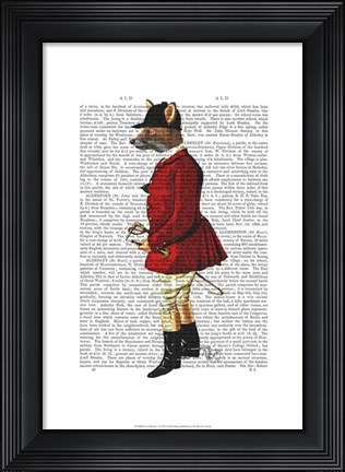Framed Fox Hunter 1 Print