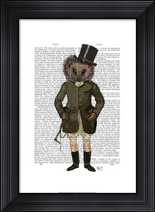 Framed Hedgehog Rider Full Print