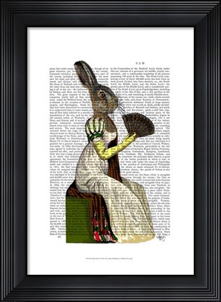 Framed Miss Hare Print