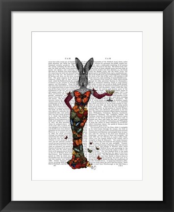 Framed Rabbit Butterfly Dress Print