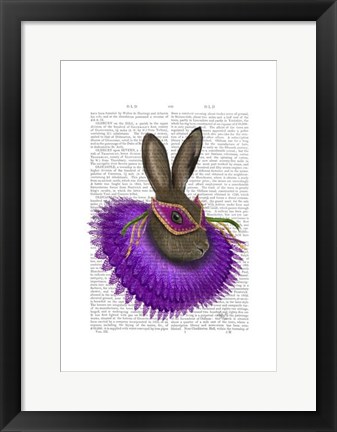 Framed Mardi Gras Hare Print