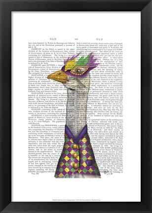 Framed Mardi Gras Goose Harlequin Jacket Print