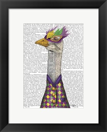 Framed Mardi Gras Goose Harlequin Jacket Print