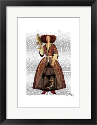 Framed Owl Lady Print