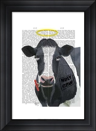 Framed Holy Cow Print