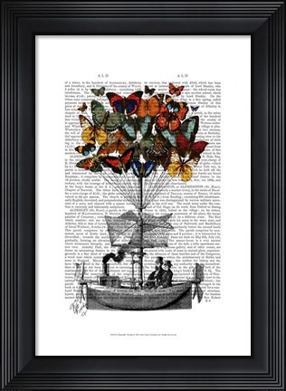 Framed Butterfly Airship Print